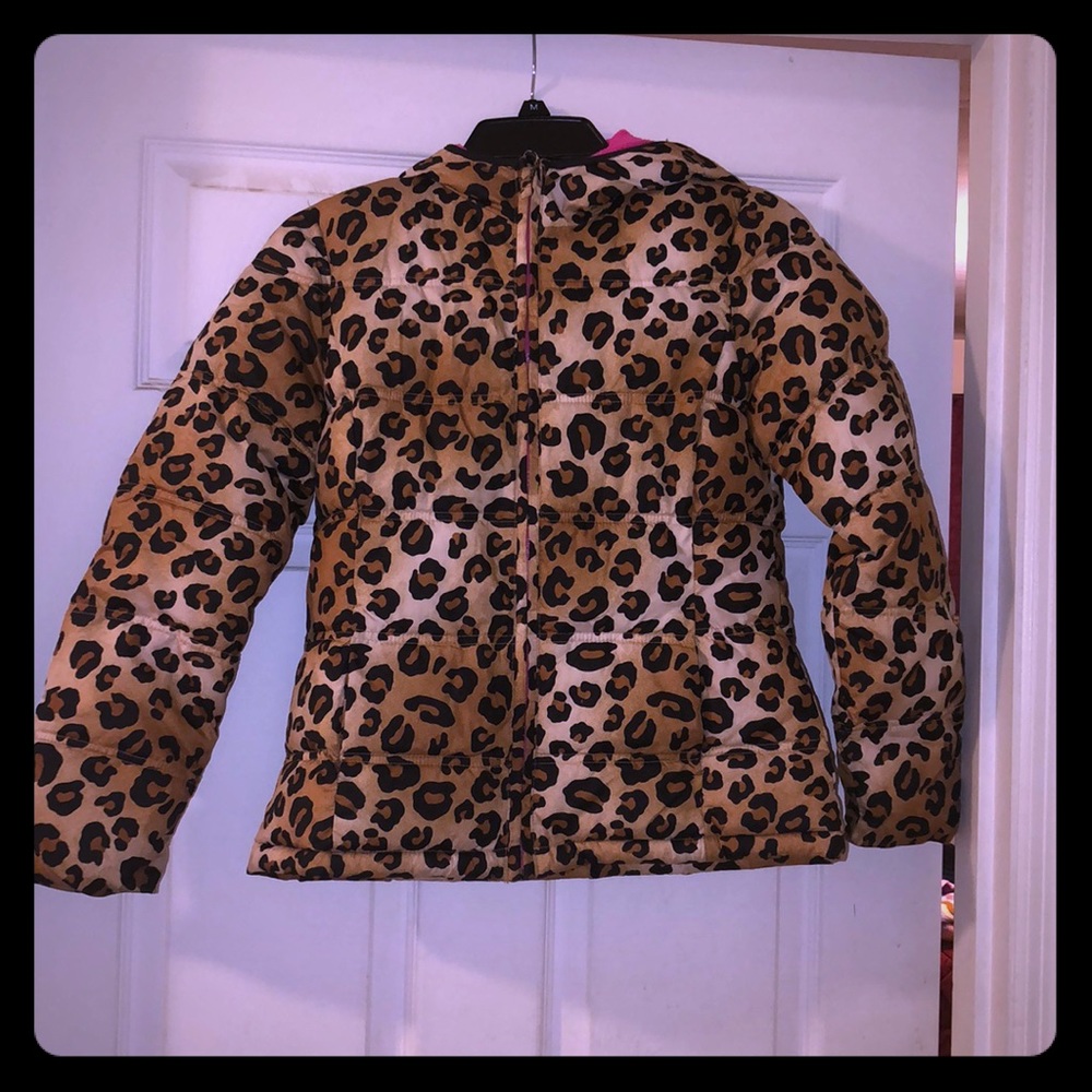 Cheetah print winter jacket